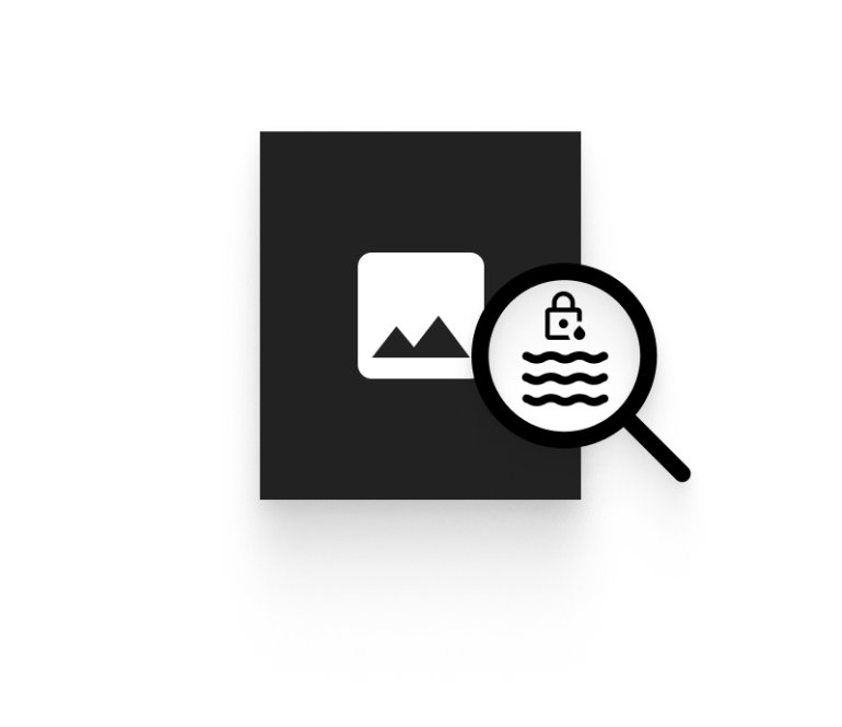 Vattenst�mpel p� produktbilder per automatik